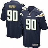 Nike Men & Women & Youth Chargers #90 Keiser Navy Blue Team Color Game Jersey,baseball caps,new era cap wholesale,wholesale hats